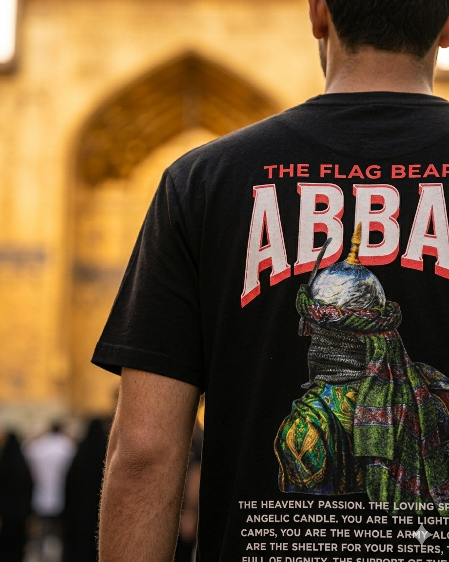 The Flag Bearer — Abbas (A.S) Graphic Tee | AL SHIA