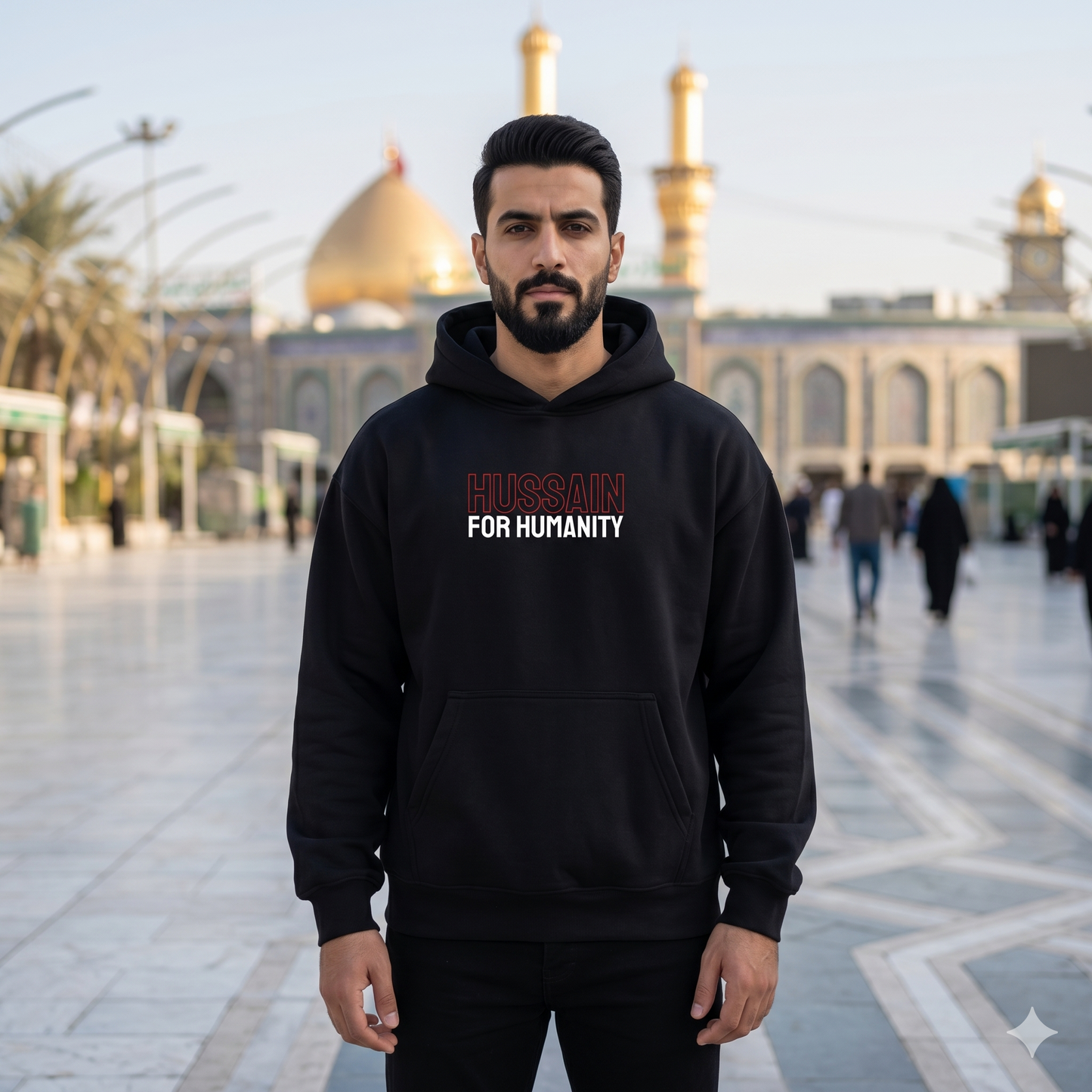 Hussain For Humanity — Oversized Heavyweight Hoodie