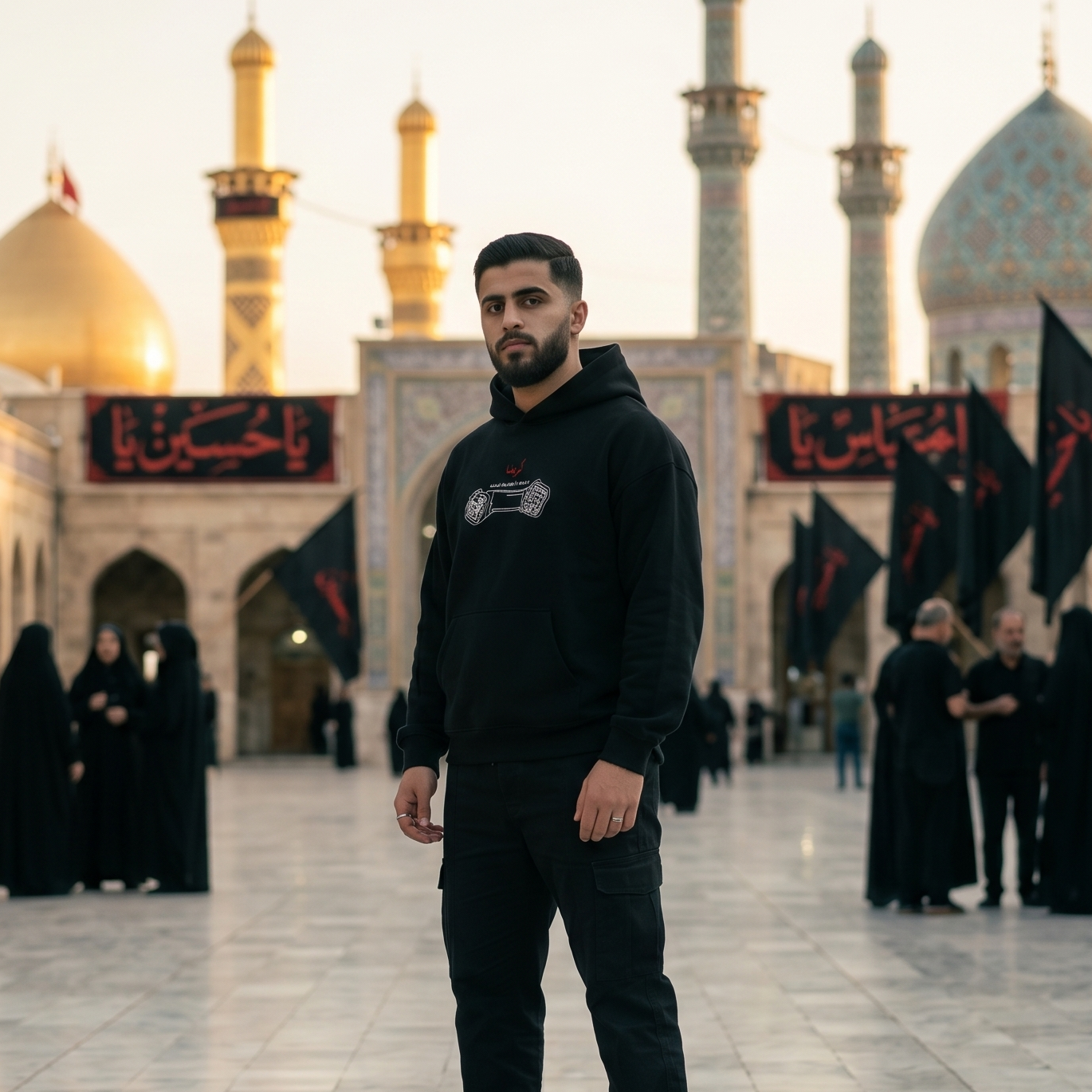 Karbala —  Bayn Ul Haramain Oversized Heavyweight Hoodie
